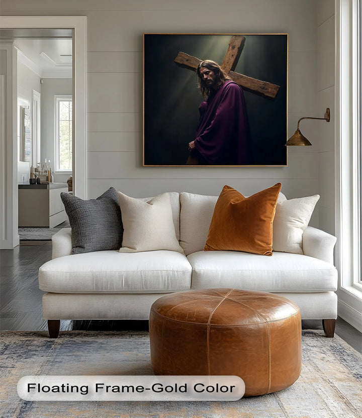 Burden of Grace – Jesus Carrying the Cross Canvas Prints - MyPhotoStation