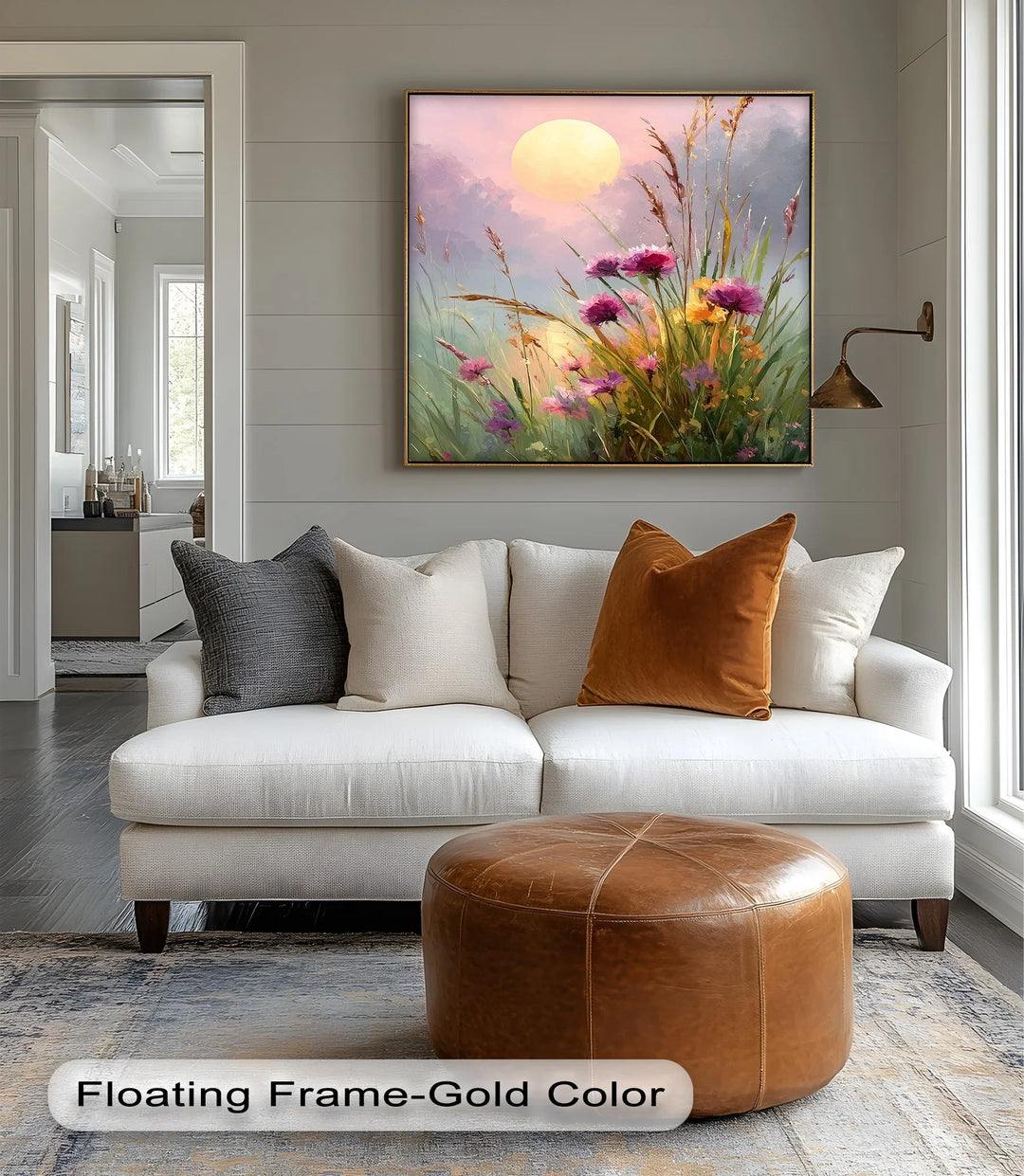 Wildflower Meadow at Dusk – Sunset Landscape Canvas Print - MyPhotoStation