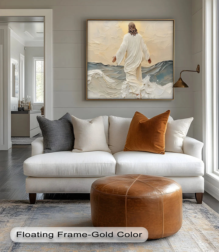 Walking on Water – Inspirational Christian Canvas Print - MyPhotoStation