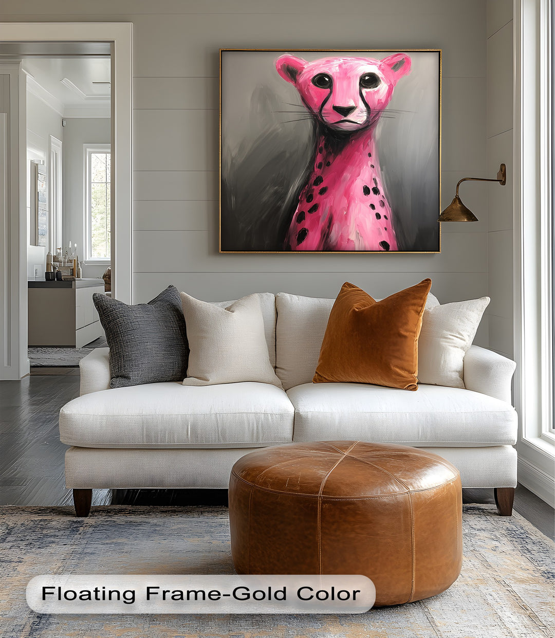 Fierce & Fuchsia – Abstract Pink Cheetah Canvas Print