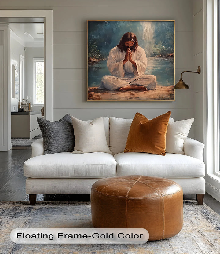 Peaceful Prayer – Jesus in Meditation Canvas Prints - MyPhotoStation