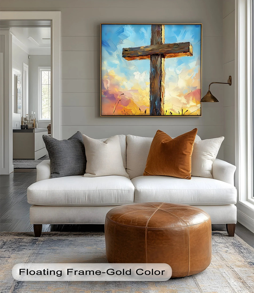 Divine Light – Wooden Cross at Sunrise Canvas Print - MyPhotoStation