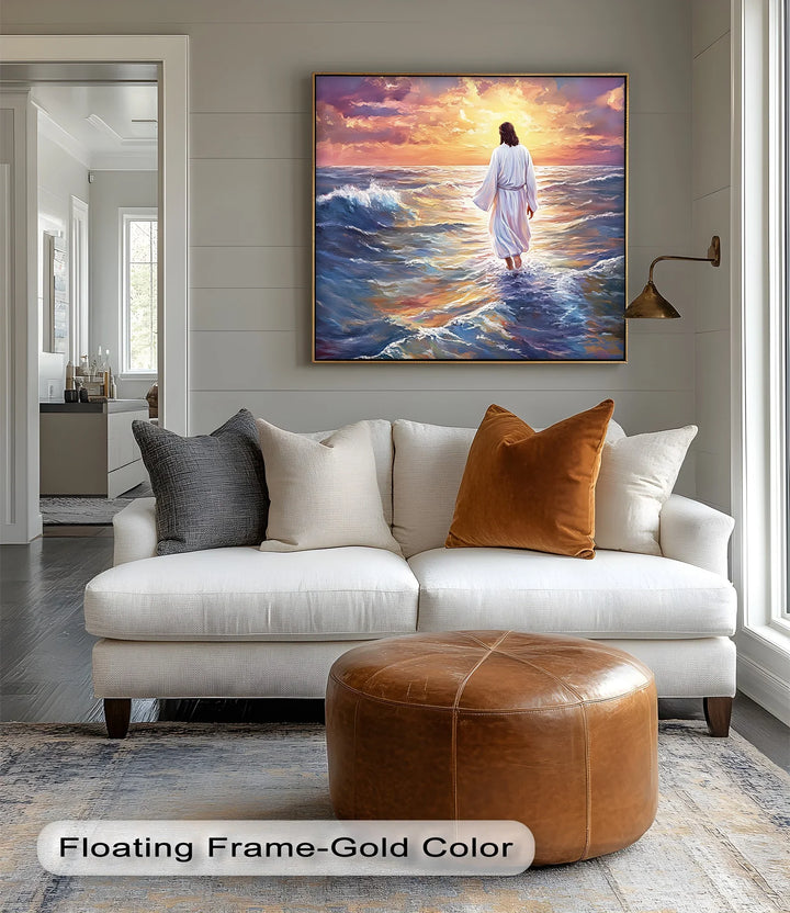 Divine Steps – Jesus Walking on Water Canvas Prints - MyPhotoStation