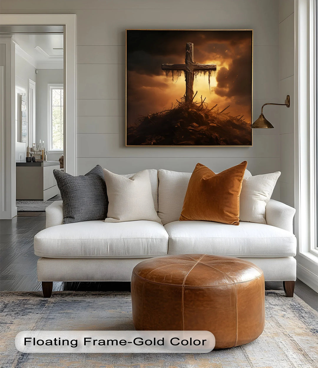 Calvary’s Shadow – Weathered Cross on the Hill Canvas Print - MyPhotoStation