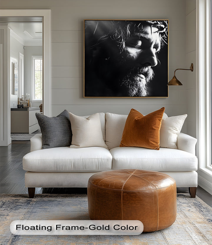 Light of Mercy – Jesus in Crown of Thorns Canvas Prints