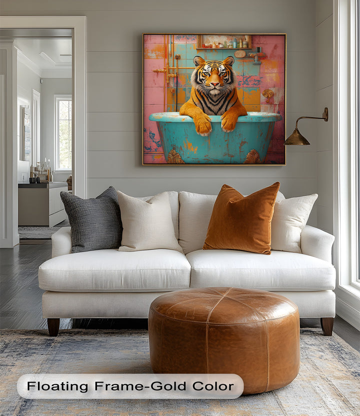 This unique animal wall art blends pop culture flair with artistic finesse, turning your canvas print collection into an expressive, eye-catching gallery for any modern American room.

