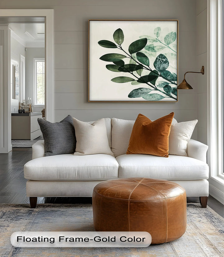 Olive Leaf Botanical Art – Tranquil Green Canvas Print - MyPhotoStation