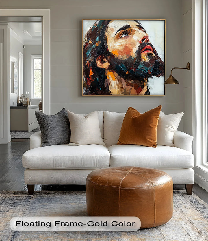 Heavenward Glance – Jesus Portrait Canvas Prints - MyPhotoStation