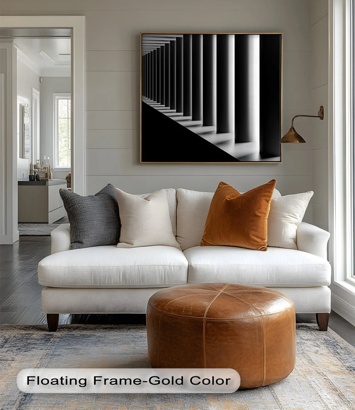 Eternal Symmetry – Monochrome Columns Canvas Prints - MyPhotoStation