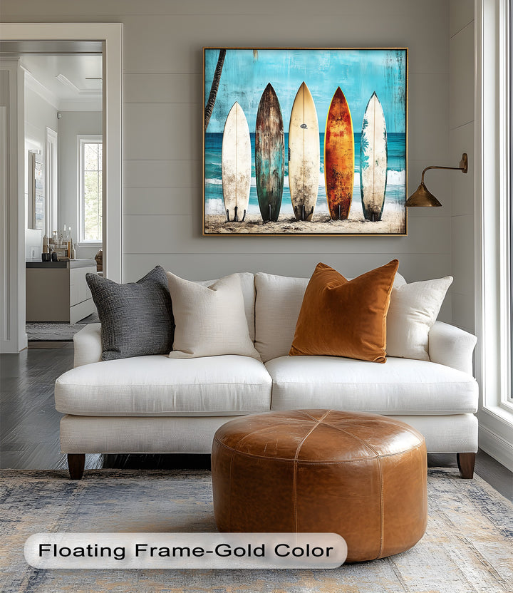Perfect for surf lovers—eye-catching canvas art with ocean flair.

