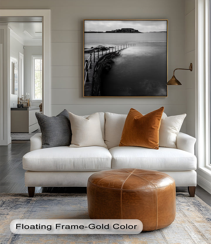 Add depth and drama with this textured canvas painting, inspired by carved desert landscapes.

