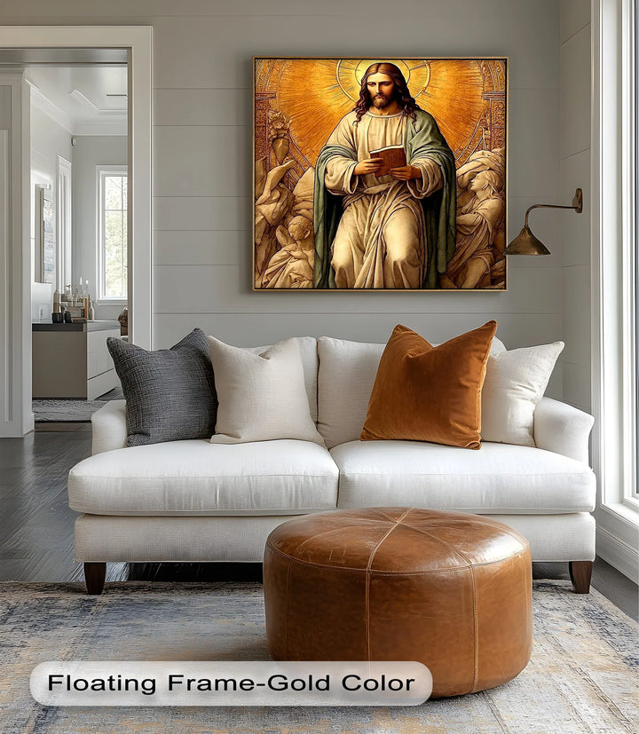 Christ in Radiant Light – Sacred Religious Canvas Print - MyPhotoStation