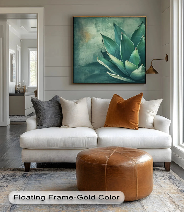 Agave Serenity – Succulent Plant Close-Up Canvas Print - MyPhotoStation