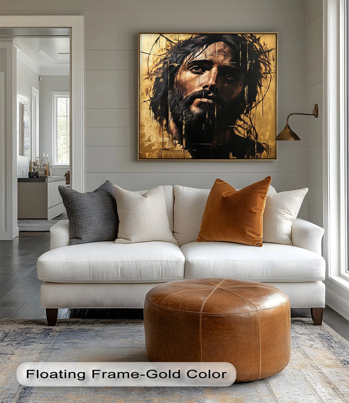 Crown of Thorns – Abstract Jesus Canvas Wall Art - MyPhotoStation