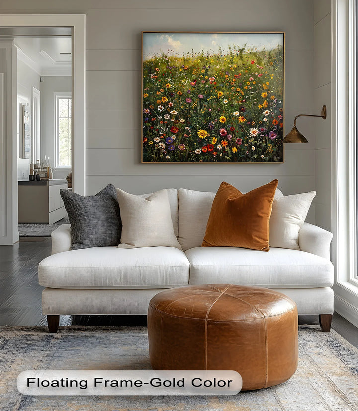 Blooming Meadow – Colorful Wildflower Field Canvas Print - MyPhotoStation