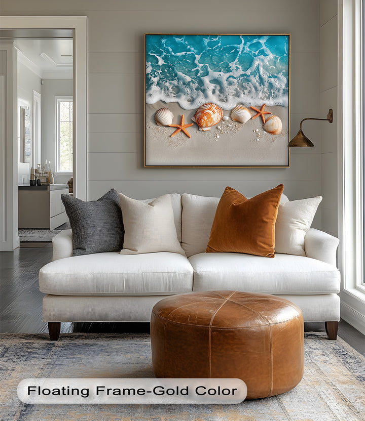 Capture seaside serenity with this vibrant custom canvas print.

