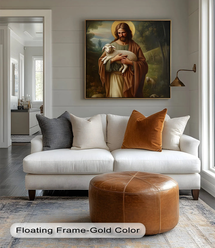 The Good Shepherd – Jesus with Lamb Canvas Prints - MyPhotoStation