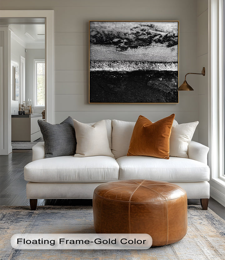 Crafted for modern spaces, this custom canvas print evokes earth, depth, and industrial calm.

