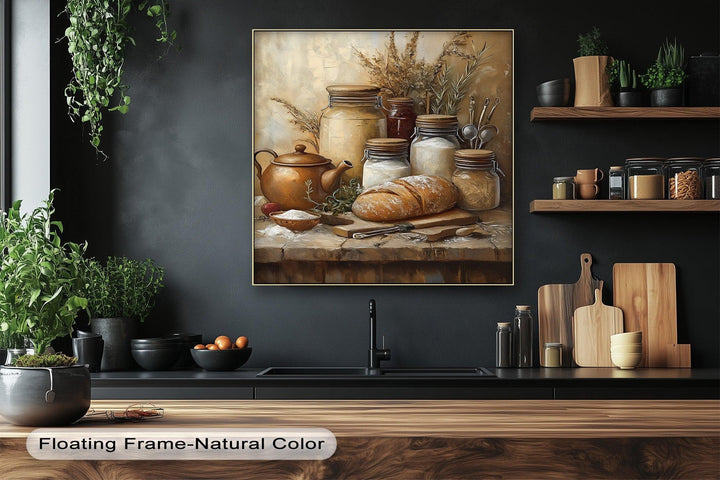 Farmhouse Pantry Delight – Rustic Kitchen Canvas Print - MyPhotoStation