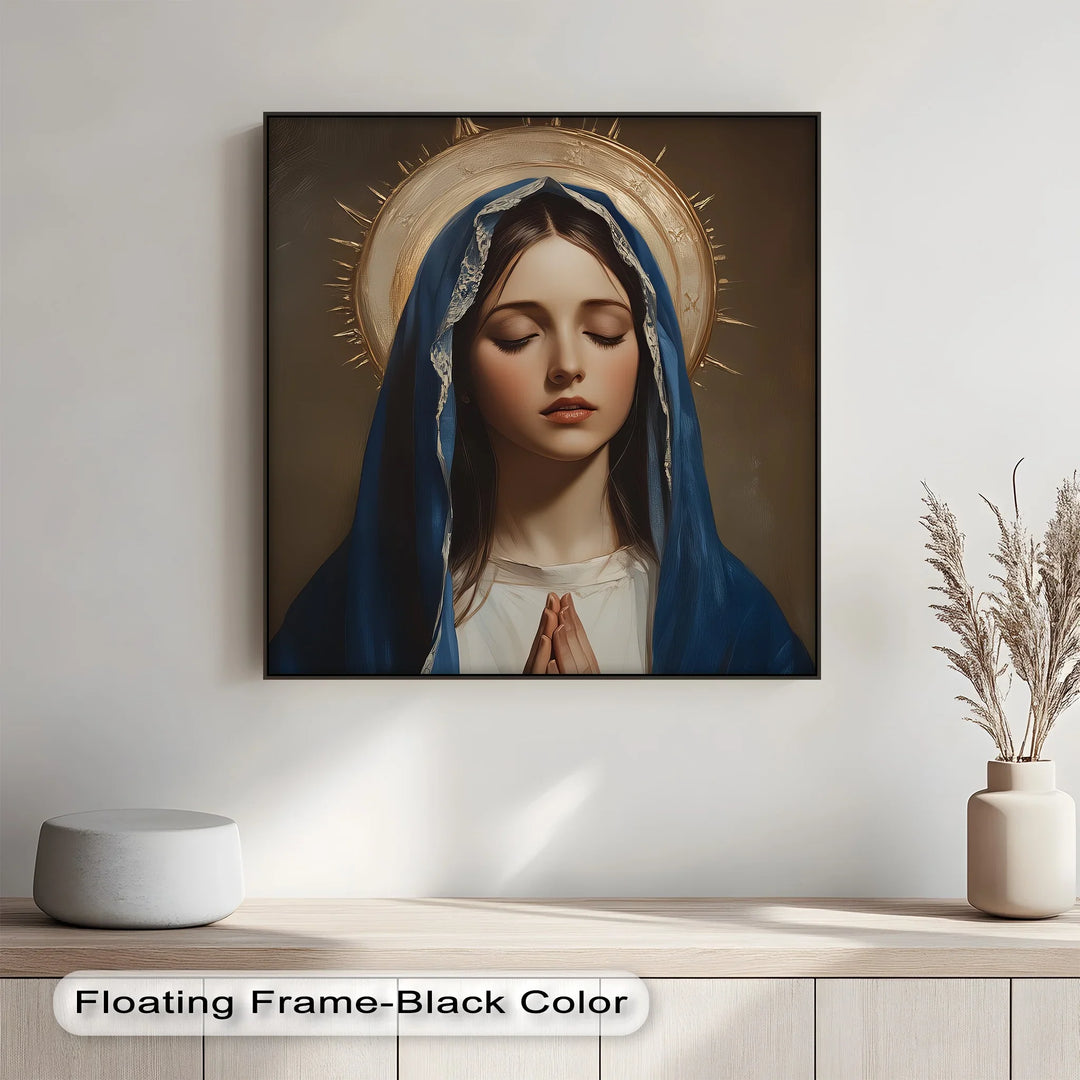 Hail Mary – Elegant Virgin Mary Canvas Wall Art - MyPhotoStation
