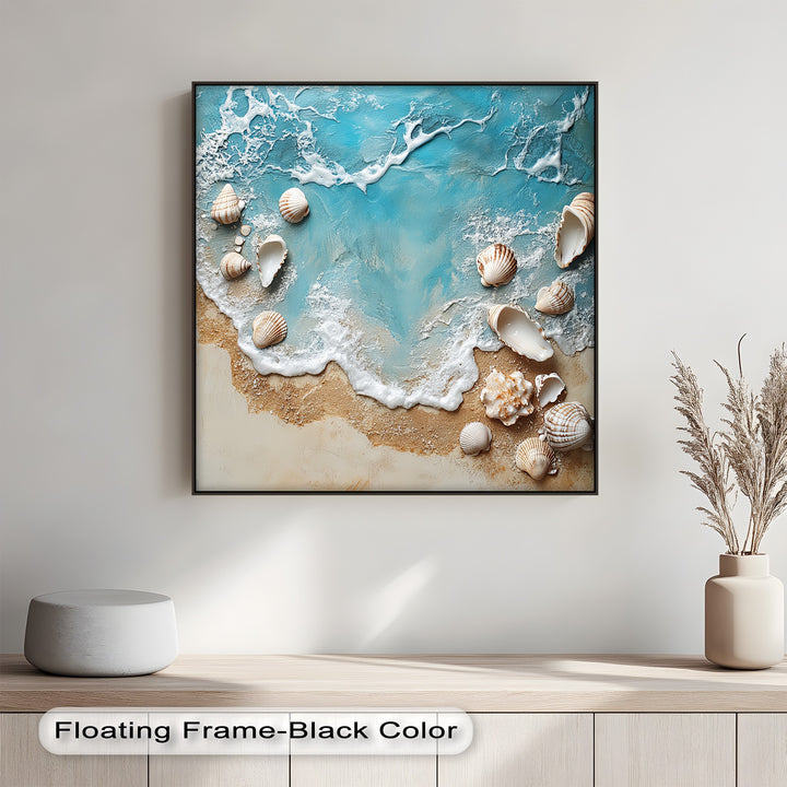 Bring coastal calm to your home with this peaceful canvas print.

