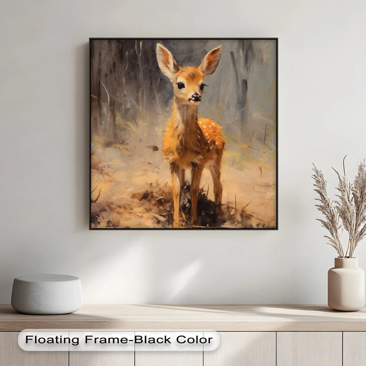 Gentle Fawn in the Forest – Animal Canvas Print - MyPhotoStation