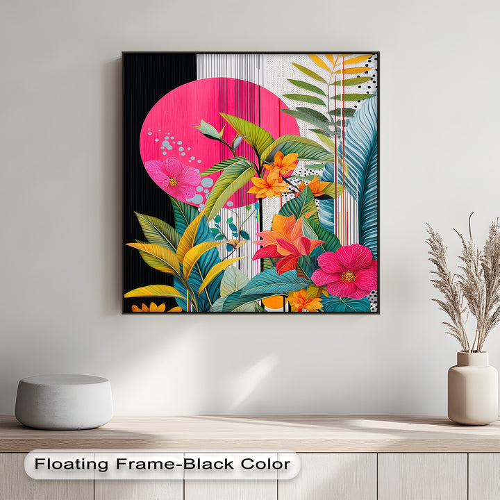 Tropic Pop – Bold Botanical Canvas Print