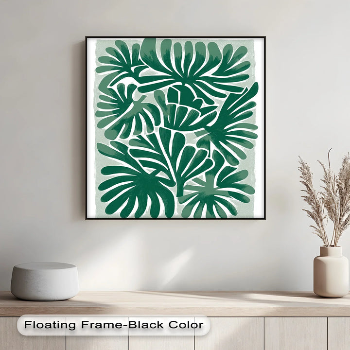 Tropical Frond Symphony – Bold Green Botanical Canvas Print - MyPhotoStation