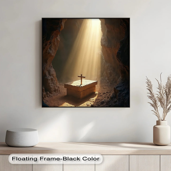 Resurrection Light – Cross in Empty Tomb Canvas Prints - MyPhotoStation