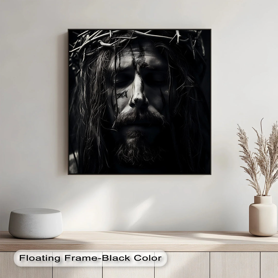 Silent Redemption – Jesus with Crown of Thorns Canvas Prints - MyPhotoStation