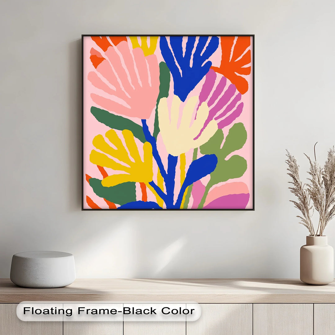 Modern Fauvist Floral Composition – Colorful Abstract Canvas Print - MyPhotoStation