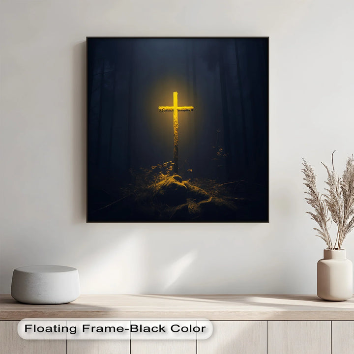 Light in the Darkness – Illuminated Cross Canvas Prints - MyPhotoStation