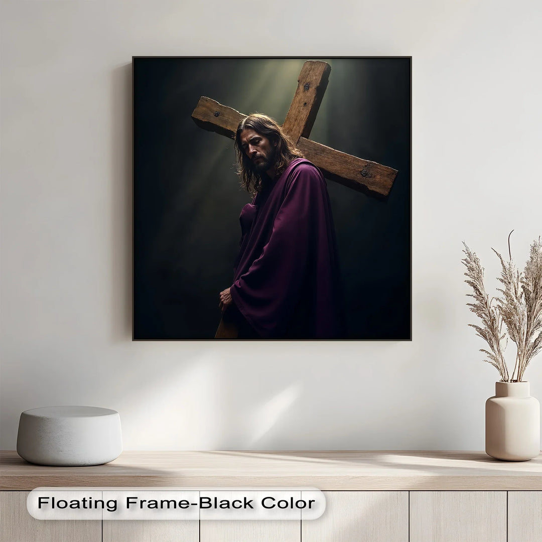 Burden of Grace – Jesus Carrying the Cross Canvas Prints - MyPhotoStation