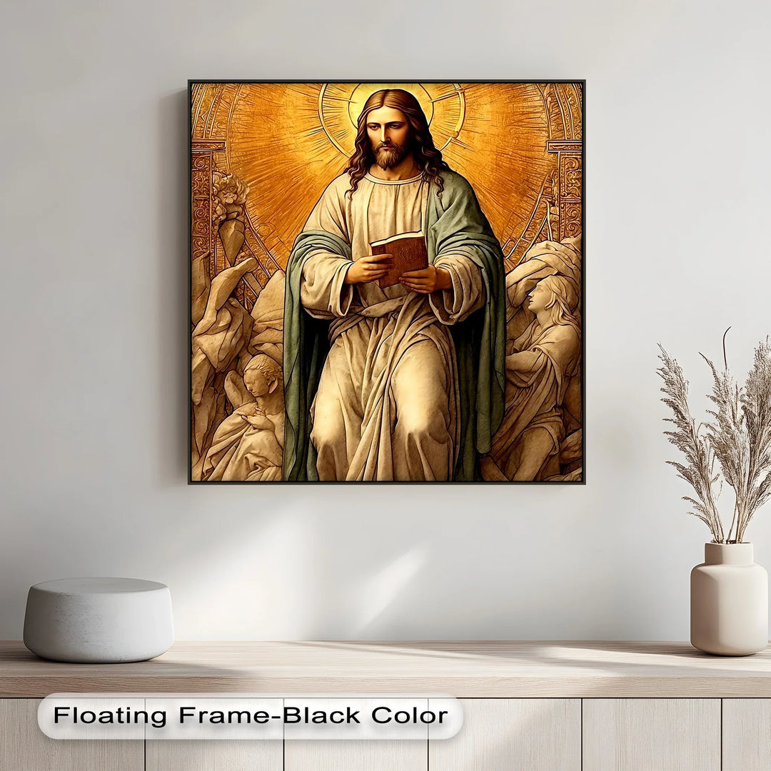 Christ in Radiant Light – Sacred Religious Canvas Print - MyPhotoStation