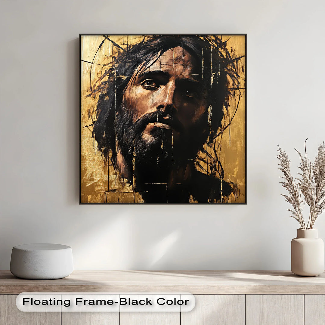 Crown of Thorns – Abstract Jesus Canvas Wall Art - MyPhotoStation