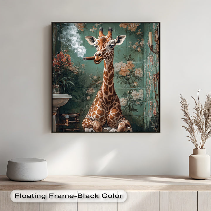 Designed for lovers of offbeat home decor, this giraffe-themed canvas art brings together whimsical charm and high-definition printing for standout wall decor.

