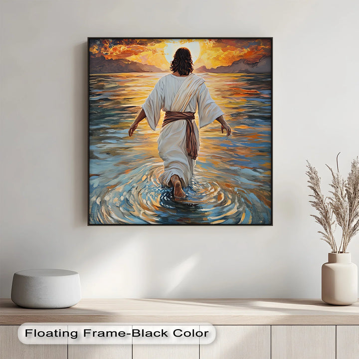 A moving custom canvas print symbolizing trust and divine grace—perfect for faith-filled decor.

