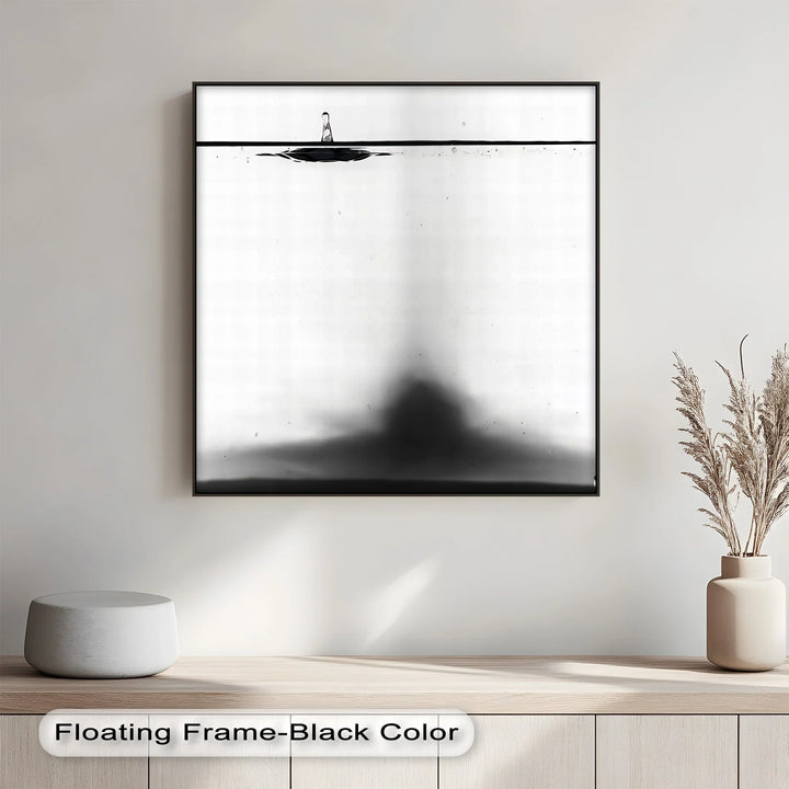 Designed for minimalist spaces, this custom canvas print turns fluid motion into modern wall art.

