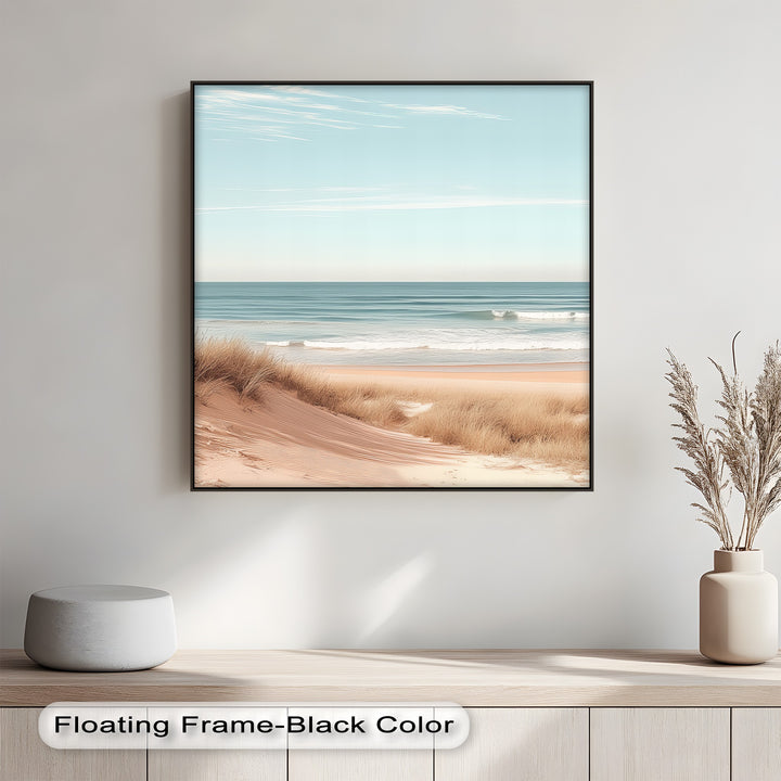 Elegant and airy, this photo canvas turns any wall into a coastal escape.

