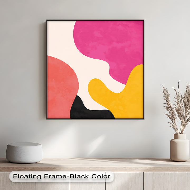 Mellow Shapes – Colorful Organic Forms Abstract Canvas Print