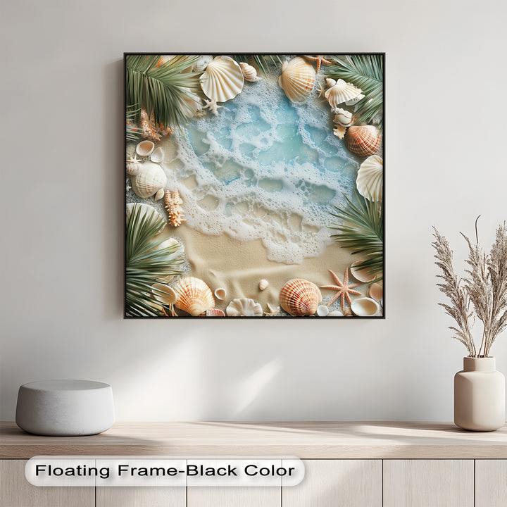 Make a splash with this beach-themed custom canvas print for any room.

