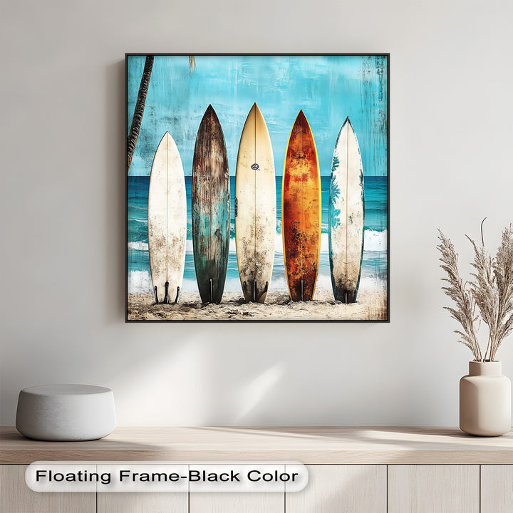 Add bold beach style to your space with this large canvas print.

