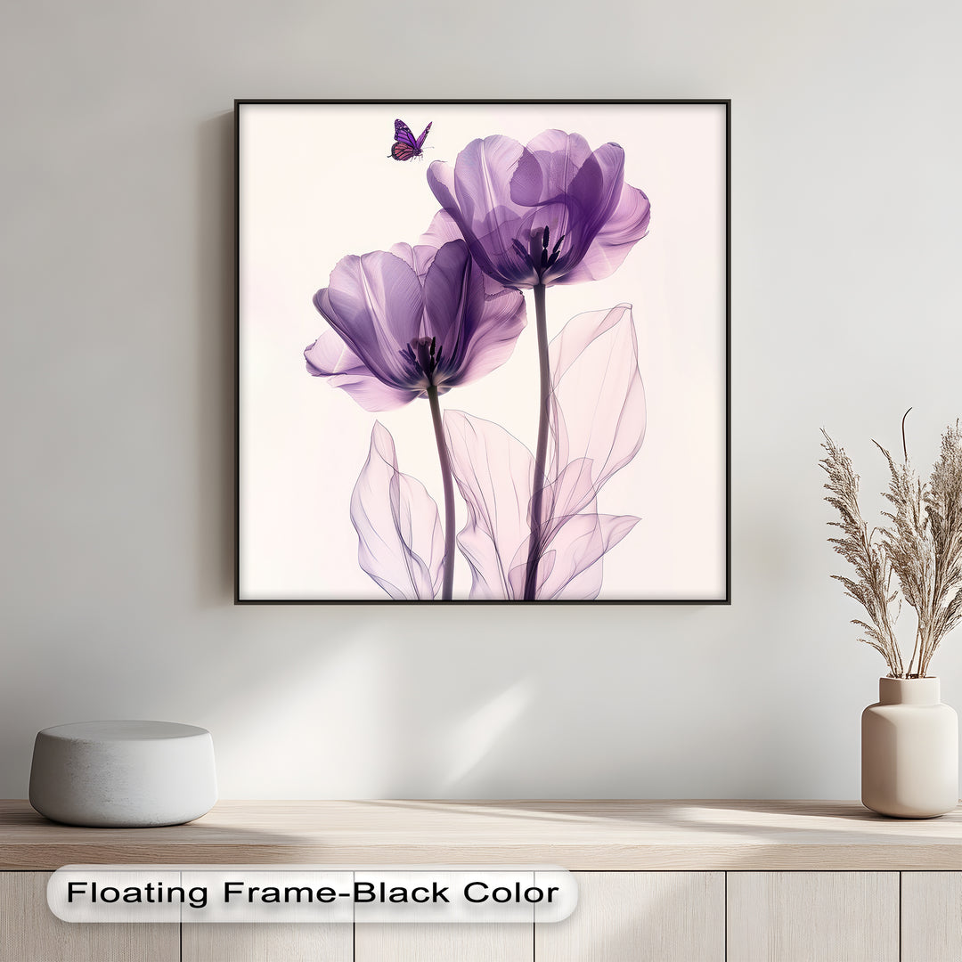 Winterliche Ruhe – Japanische Frau im blauen Kimono, Leinwanddruck | Gerahmtes Kunstwerk