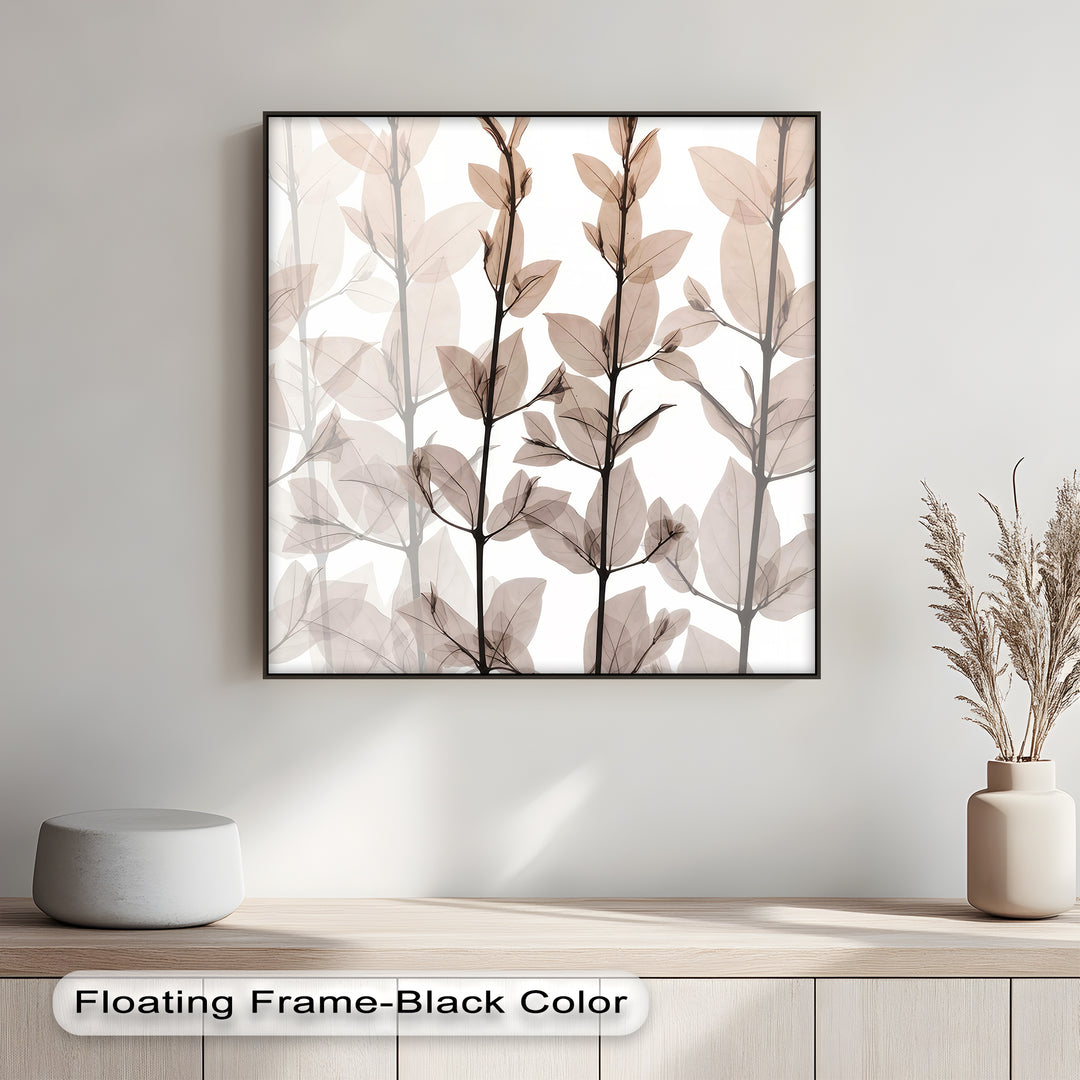 Winterliche Ruhe – Japanische Frau im blauen Kimono, Leinwanddruck | Gerahmtes Kunstwerk