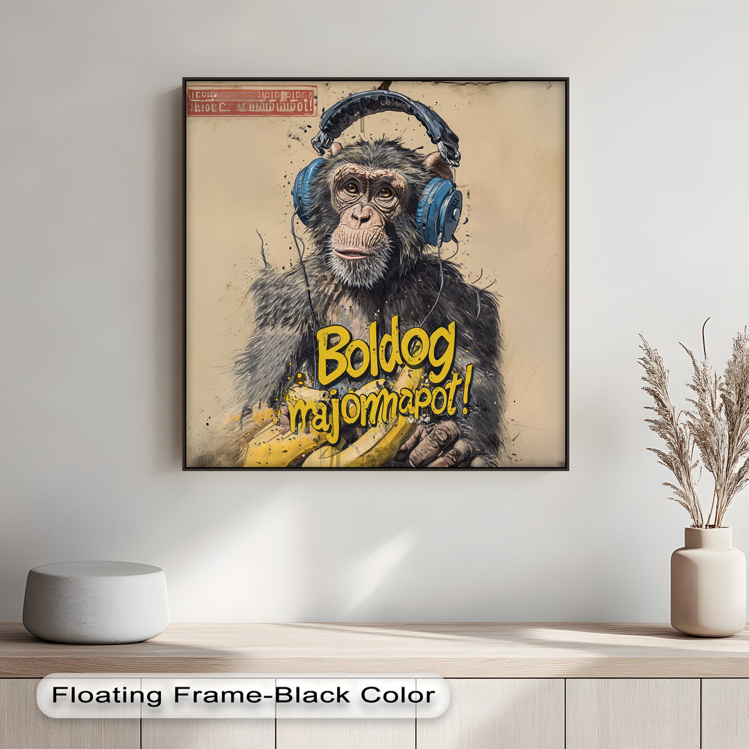 Winterliche Ruhe – Japanische Frau im blauen Kimono, Leinwanddruck | Gerahmtes Kunstwerk