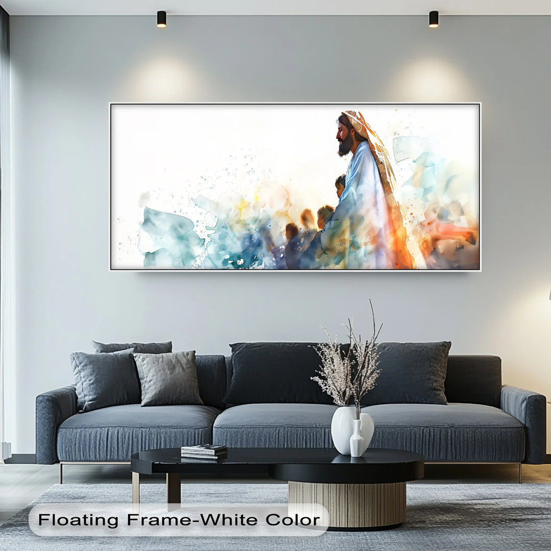 Let the Children Come – Jesus with Children Canvas Print
