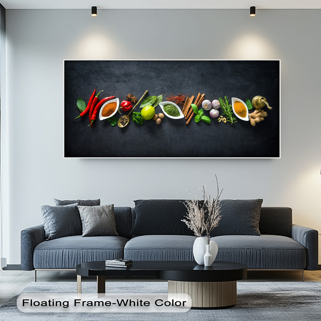 Kitchen Spice Canvas Print – Colorful Culinary Wall Art