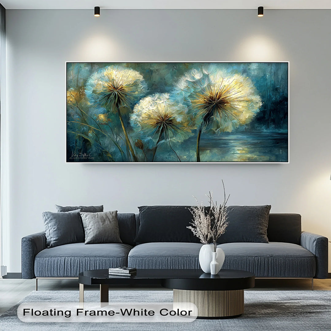 Whispers of Nature – Dandelion Glow Canvas Print - MyPhotoStation