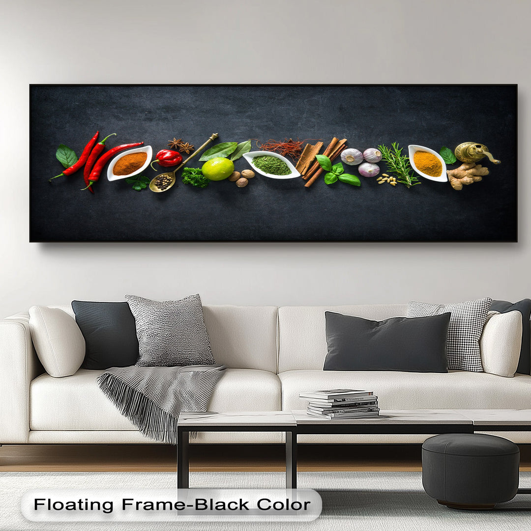 Kitchen Spice Canvas Print – Colorful Culinary Wall Art
