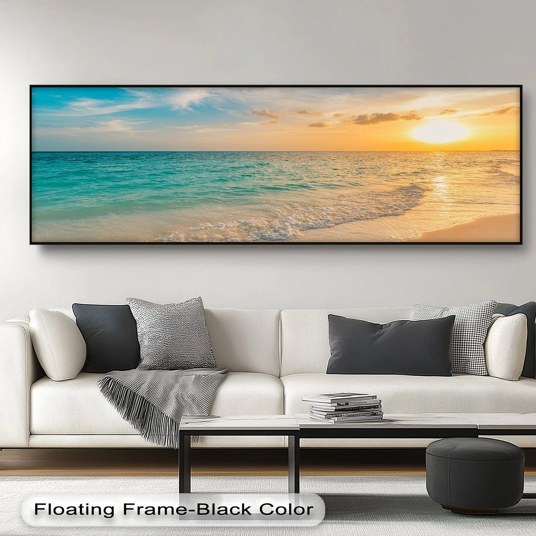 Serene Ocean Sunset - Landscape Canvas Print